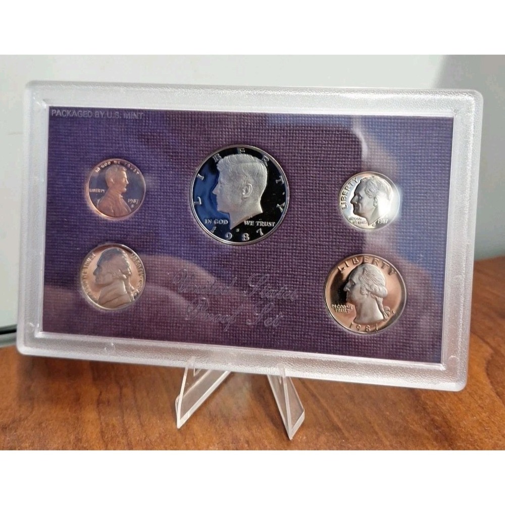 1987 S Proof Set Clad U.S. Mint In Original Government Packaging OGP 5 coin set